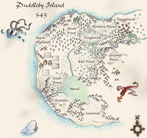 Puddleby Map